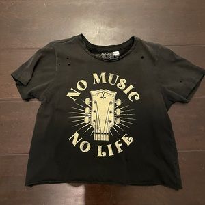RETRO BRAND NO MUSIC NO LIFE TEE